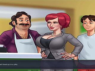 Summer Time Saga Unc Part 7 Features Busty Characters in Hentai Game Action.