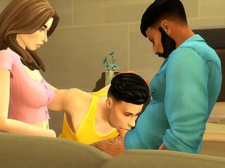 Mark Maxil And Nin Lupe In Bisexual Gay Action