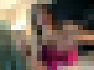 in this bdsm scene, the femdom humiliates the guy with small 18+ cock, making him jerk it