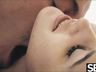 Cute Lovers Heat Up Snowy Day With Action