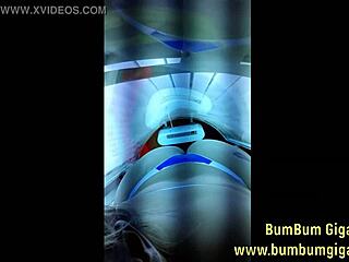 I prepare for lover in tanning booth