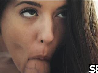 Cute Lovers Heat Up Snowy Day With Action