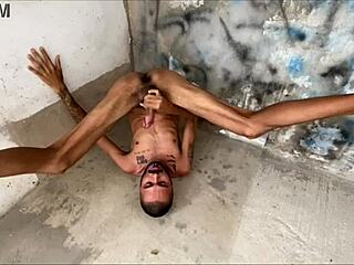 hey, watch me cum on my own face with this monster cock