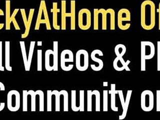 Vicky Vette sucks cock at office, gets cum splashed on big natural tits