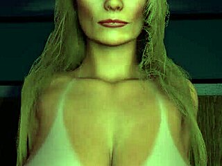 sexy mature cougar riding dildo with wild energy