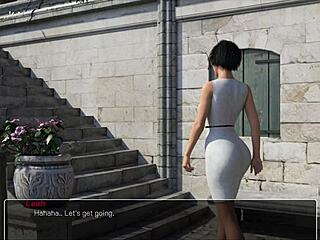 Knockout master dominates busty brunette outdoors with raw power