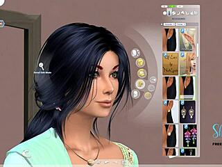 creating an indian teen girl sim in 3d