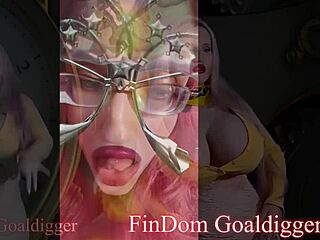 Perfect goddess guides with tongue and domination in steamy joi session.