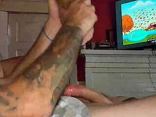 my wife rubs herself then gets slammed hard n filled