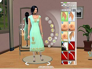 creating an indian teen girl sim in 3d