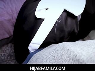 Hijabfamily - Thick-ass teen maid in hijab prepares to take my hard cock.
