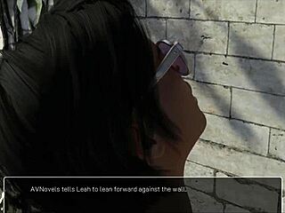 Knockout master dominates busty brunette outdoors with raw power