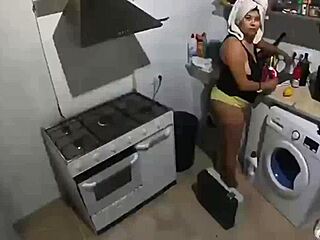 Naughty Wife Greets Repairman Without Panties or Bra