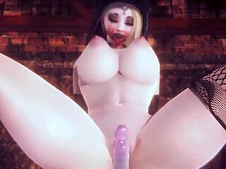 i can’t stop watching alcina in resident evil hentai!