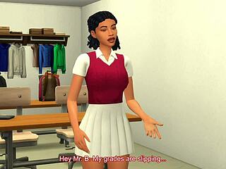 uhh, i’m so nervous... virgin teen bangin my teacher for credits!