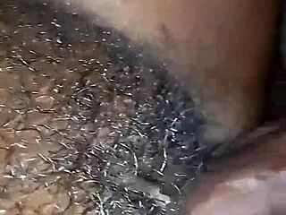 Fucking sweet pussy with big ass in bedroom. Wet ebony cock action.