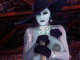 i can’t stop watching alcina in resident evil hentai!