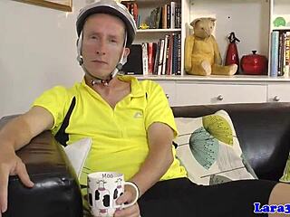 In a classy lingerie setting, the mature cougar enjoys muff diving and spooning before receiving a facial and ball licking.