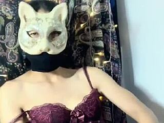 Siganjue in Sexy Uniform with Crotch Stockings and Vibrator Play