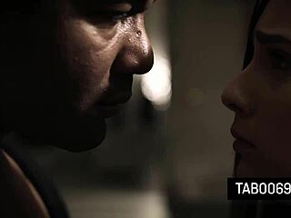 Horny Black Stepdad Pounds Stepson's Girlfriend Jaye Summers