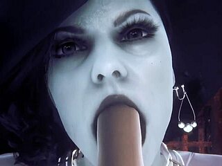 i can’t stop watching alcina in resident evil hentai!