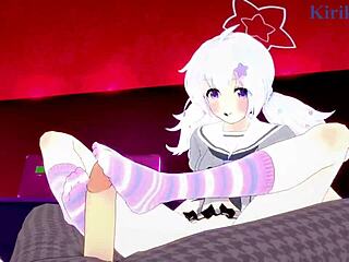 damn, mikamo neru bunny girl and uzawa reisa have intense sex in blue archive hentai!