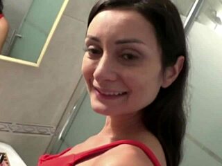 Jealous Boyfriend Gives Me His Hard Cock Before I Go Out! Licking My Wet Pussy With Small Tits.