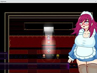 She moans in the outdoor anime park, facing a BAD ENDING with public hentai.