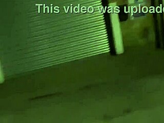 Street babe masturbates publicly with items