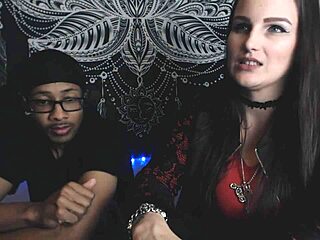 In my kinky camgirl vlog 6, watchin' cuckoldin' reality vs porn with tattooed big boobs mistress Alace Amory and her male sub – it's so real!