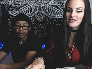 In my kinky camgirl vlog 6, watchin' cuckoldin' reality vs porn with tattooed big boobs mistress Alace Amory and her male sub – it's so real!