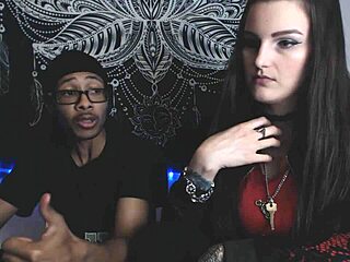 In my kinky camgirl vlog 6, watchin' cuckoldin' reality vs porn with tattooed big boobs mistress Alace Amory and her male sub – it's so real!