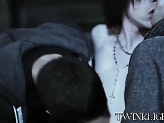 Watch These Three Young GAYS Making Out Before HARD ANAL POUNDING!