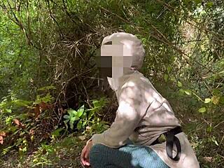 outdoor walk turns into fuckin with my latina wife, oops