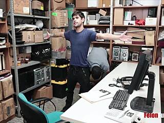 man, black police officer nails a hot thief bareback!