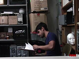 man, black police officer nails a hot thief bareback!