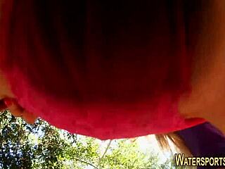 fetish slut RIDES COCK hard in wild threesome with golden shower action