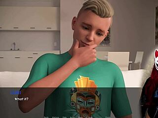 Kate 12 plays in cosplay sex game with upskirt and petite legs.