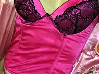 french amateur slut rimming blowjob in satin lingerie