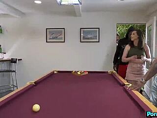 Casey Calvert, a college student, pays off her electric bill with a big black gangbang involving deepthroat and missionary positions.