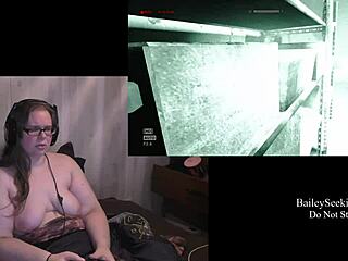 Naked Outlast PLAY THROUGH Gets Wild in PART 3. Tattooed Brunette Shocks with Big Tits!