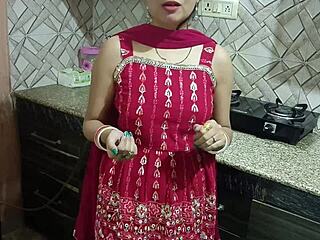 saara bhabhi gets down with devar ji for valentines in kitchen doggystyle.