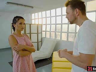 In a wild gangbang, the blonde babe gets spitroasted and her pussy pounded hard.