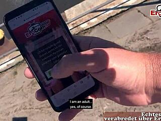 German MILF Fucked Hard in Car and Outdoors