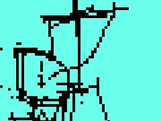 Pixel Doll Teases With Oral Pleasures