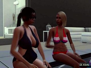 I Invite My Straight Neighbor to the Pool! She’ll Taste My Plastic Cock in Hot 3D Animations!