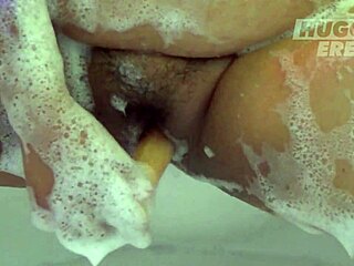 Gordita passes jacuzzi casting with erect dildo