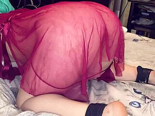 Gorgeous ass in red dress fucked raw doggystyle 😍