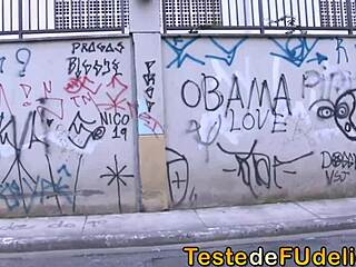 Blonde pornstar rides masseur's big cock for interracial assfucking and blowjob