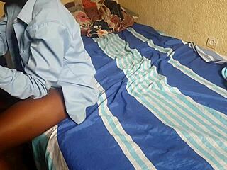 18 year ebony teen gets hard fucked by monster cock 😍